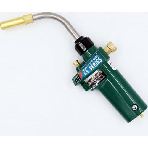 Mapp Torch Braze Welding MAPP Propane Gas Gun Heater Burner w Self Ignition CGA600 for Copper Aluminum Pipe Welding BBQ Heating