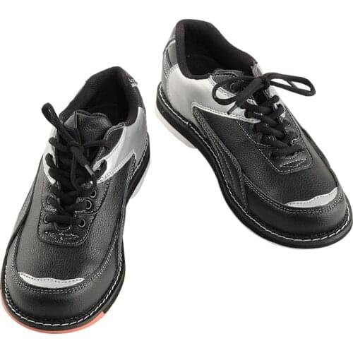 Leather Bowling Shoes For Men Professional Fitness Sports Shoes Bowling Supplies Skidproof Training Shoes Sneakers 38-47