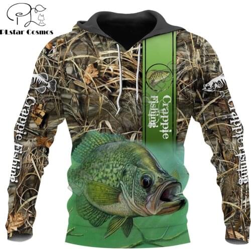Crappie Fishing 3D Printed Men Hoodie Harajuku Streetwear Autumn Sweatshirt Unisex Casual Jacket Tracksuits Plus Size KJ0117