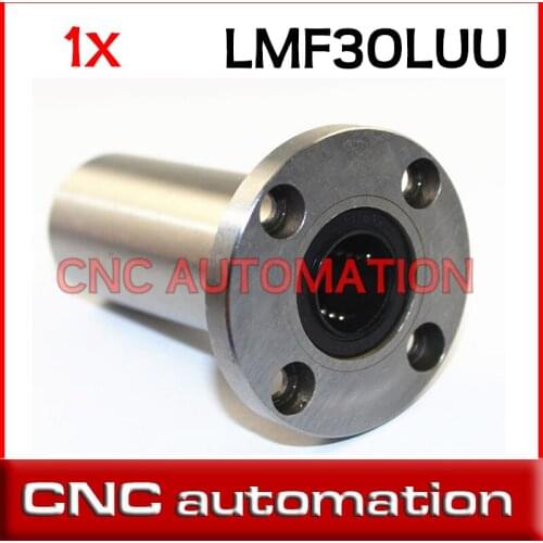 LMF30LUU Round Flanged Long Type Linear Bushing Ball Bearing for 30mm rail shaft
