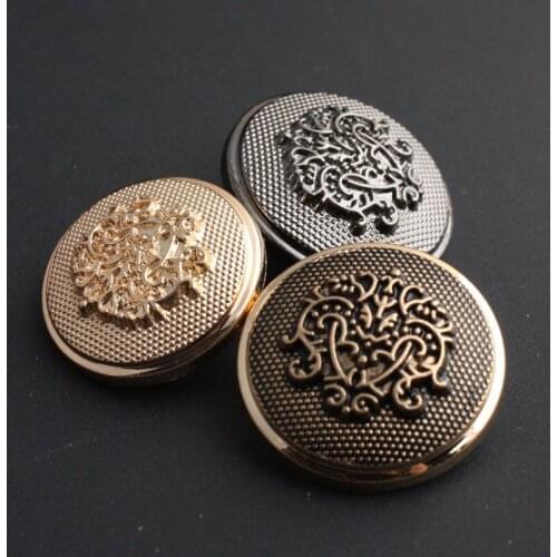 Retro Metal Button Antique Brass Copper Jeans Coat Jacket Button Clothes Decorative Buckle Button Sewing Button 200 pcs/lot