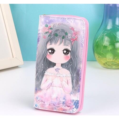 Cute Girls Coin Purse Fashion Women Wallets Lady Purses Pocket Clutch Long Moneybags Handbags Cards ID Holder Female Wallet Bags