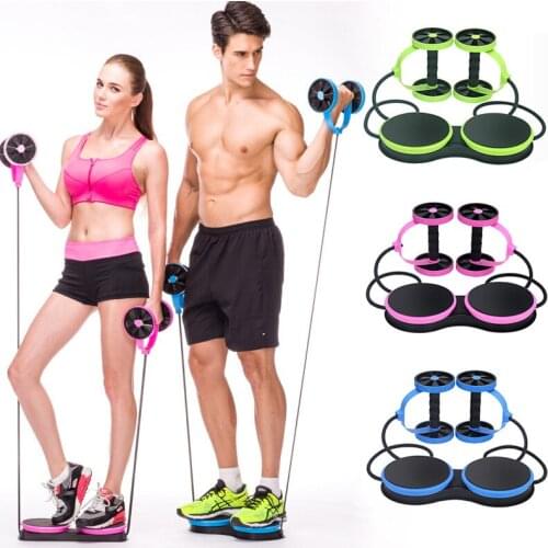 Multi-functional Abdominal Muscle Wheel Roller ABS Men Women Fitness Exercise Equipment Belly Abdomen Gym Trainer Workout