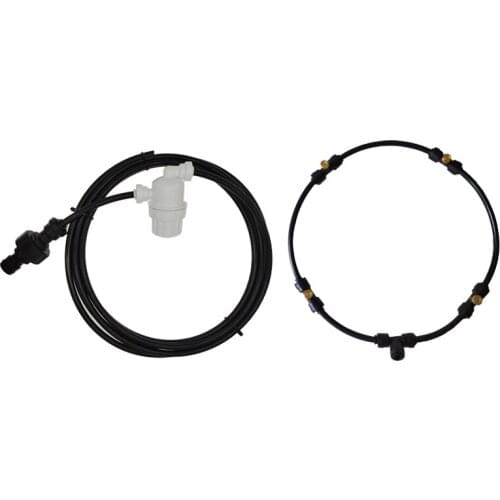 Garden Spray Portable Mist Fan Ring Water Mist Fog Sprayer Cooling Irrigation System Gardening Plant Watering Yard Garden Tools