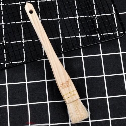Wooden Handle Brush Basting Pastry Brush Oil Brushes For Cake Bread Butter Baking Tools Safety BBQ Barbeque Brush