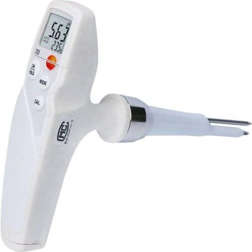 Testo 205 pH/temperature measuring instrument for semi-solid media Order-Nr. 0563 2051