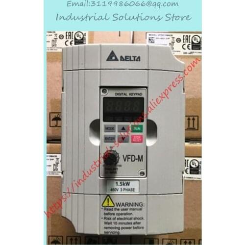 Input 3PH 380V Output 3PH Inverter VFD015M43B-A 0~480V 4A 0.1~400Hz 1.5KW 2HP New