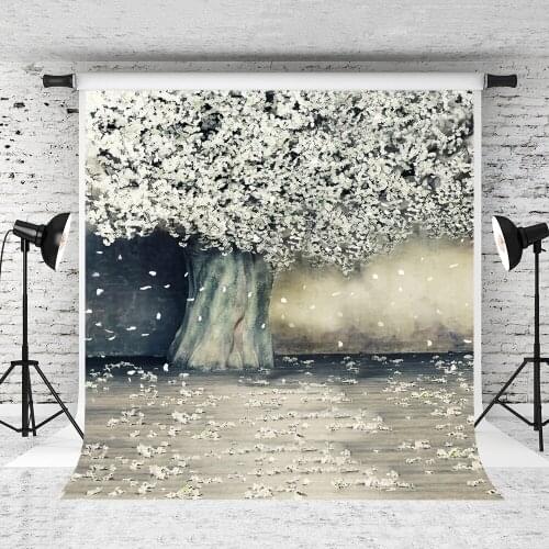 VinylBDS 10x20ft Retro Wedding Photography Backdrops Flower Tree Backdrops For Photography Studio Portraits Muslin Backdrop