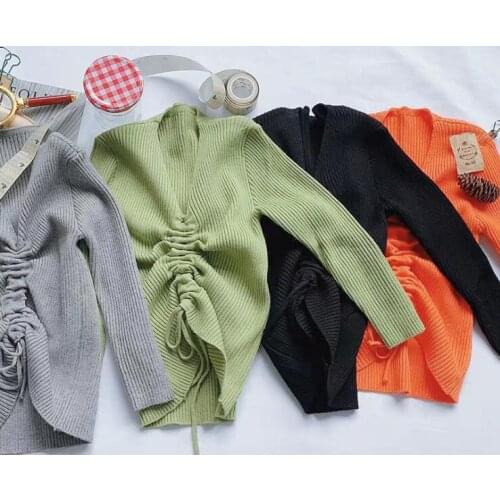 2020 new wholesale girls knitted sweater autumn winter fashion girls sweaters 3-8t F768