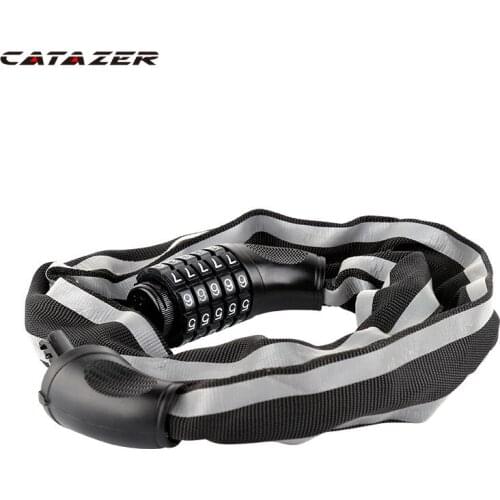 Bicycle Lock 732 Chain Lock Anti-theft Mountain Bike Code Lock Steel Cable Lock Bicycle General Chain Lock Electric Car