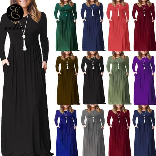 Evening Maxi Dresses Elegant Long Prom Sukienka Plain Dress Women Party Night Robe Femme Ete 2021 Empire Waist Dress Long Sleeve