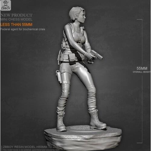 1/35 Resin model kits Beautiful soldier Self-assembled TD-2480