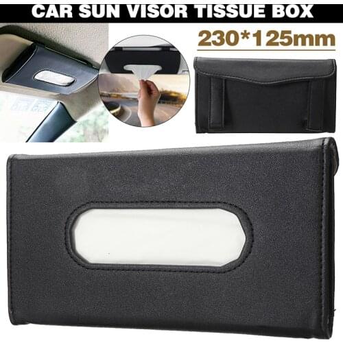 1pc Car Tissue Box Towel Sets Sun Visor Tissue Box Holder Auto Interior Storage Decoration for Auto Accessories Parts