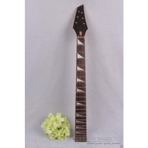 1pcs electric guitar neck maple 24 fret 25.5'' Unfinished rose Paste Paper #759