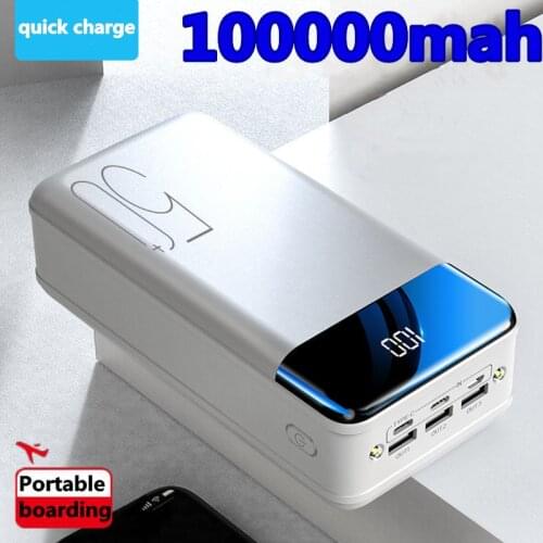 2021 new genuine fast charging 100000mah /98000mah power bank large capacity mobile power universal 5v2.1a fast charging