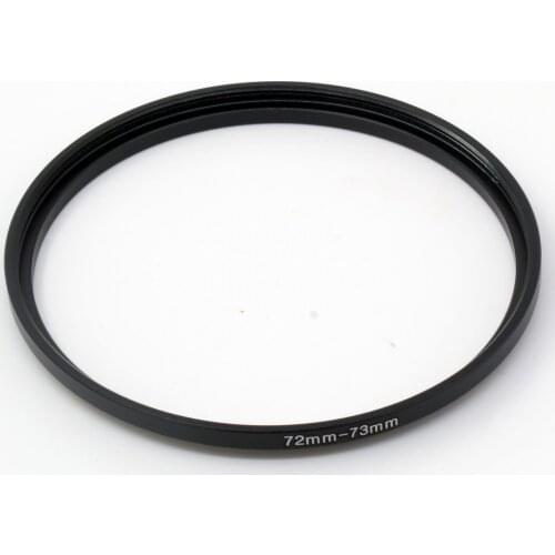 72-73 Step up Filter Ring 72mm x0.75 Male to 73mm x0.75 Female Lens adapter