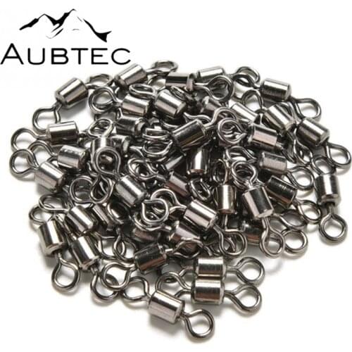 Fishhooks 100PCS Safety Fishing Hook Connector Lure Goods Ball Barrel Bearing Swivel Solid Rings New Sea Fishing