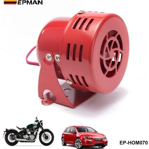 New 12V Motor Driven Red Air Raid Siren Horn Alarm Horn Car Truck For BMW E39 5 Series 97-03 EP-HOM070