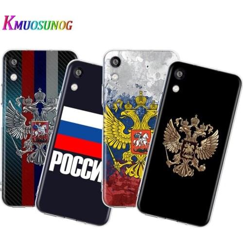 Transparent Cover Russia Flag For Honor 8S 8C 8X MAX 8A 8 7S 7A 7C Play 3E Prime Pro 2020 2019 Phone Case