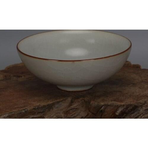 Antique SongDynasty porcelain bowl,Ru kiln crescent bowl,Hand painting crafts,Decoration Collection,Free shipping