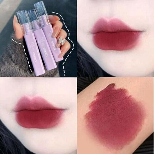 Lip Glaze White PeachCheese Whitening Daily Lip Mud Air Mist Smooth Waterproof Moisturizing ​Lip Makeup Cosmetic TSLM1