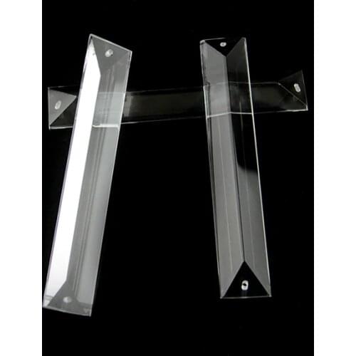 Hbl 22X100mm 22x120mm Clear Optical Glass Prism Pendent Crystal Chandelier Hanging Trimmings for Garlands Chandelier Accessories