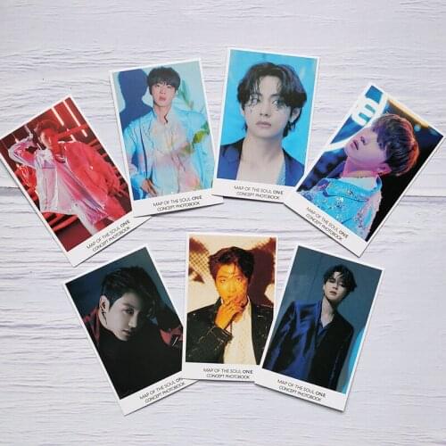 Kpop Bangtan Boys Lomo Card Poster 2021 Album MAP OF THE SOUL ON:E CONCEPT PHOTOBOOK Cards Photocard Hd Paper Cards Fans Gift