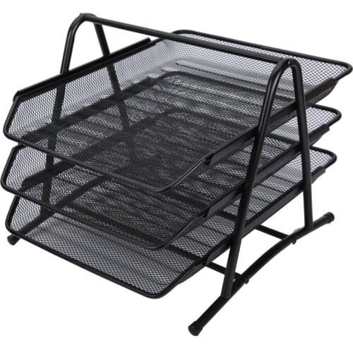 M&G Three layers can be drawn metal file tray, file rack, file basket, file seat, ADM94754