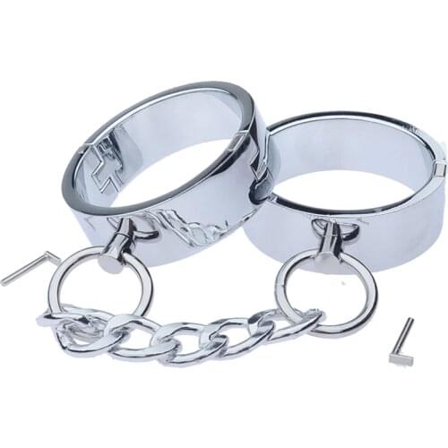 Metal Leg Irons Foot Ankle Cuffs Adult Games BDSM Bondage Torture Tools Sex Toys For Couples Slave Fetish Restraints Legcuffs