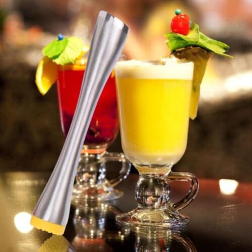 Stainless Steel Cocktail Muddler Bar Mixer Barware DIY Mojito Cocktail Drink Muddler Bartender Fruit Ice Muddler Bar Accessories