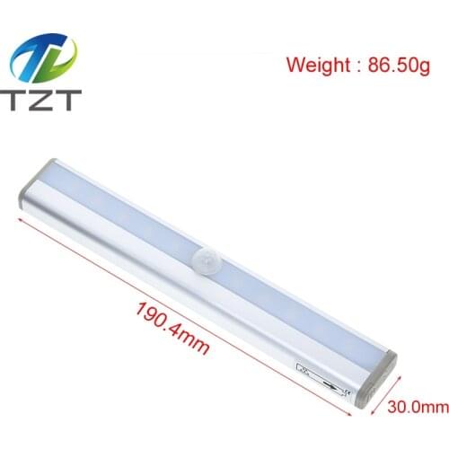 Motion Sensor Night Light Potable 10 Led Closet Lights Battery Powered Wireless Cabinet Ir Infrared Motion Detector Wall Lamp