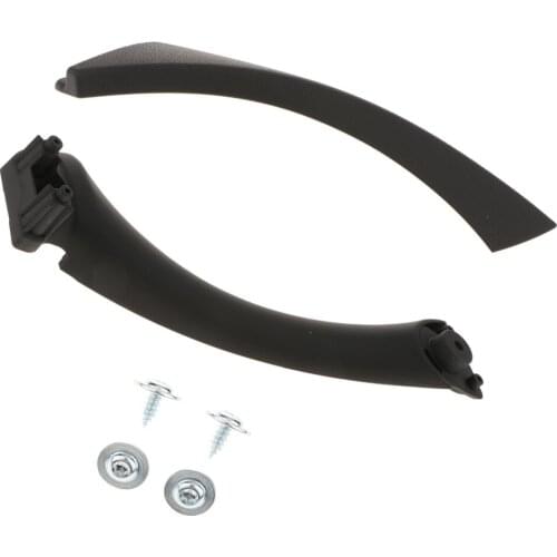 Right Inner Door Panel Handle Pull Outer Trim Cover for 2004-2012 BMW E90 E91 335 Black
