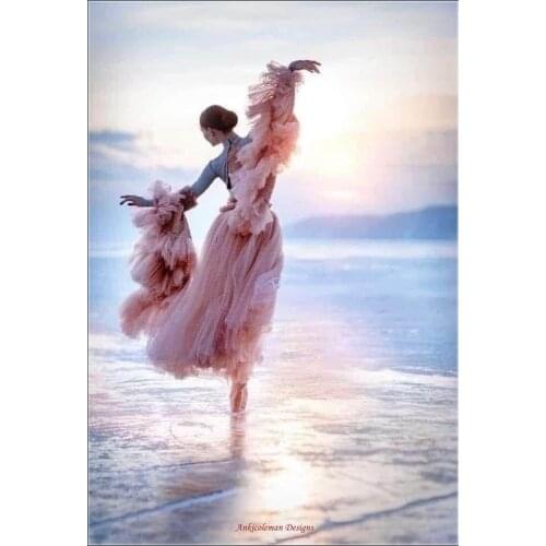 Needlework for embroidery X-stitch DIY French DMC Color - Counted Cross Stitch Kits 14 ct Oil painting - Dancer in Water