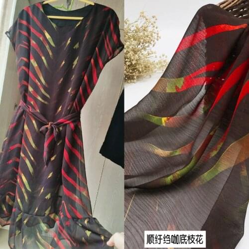 Chiffon Crepe Fabric Soft Breathable DIY Dress Blouse Lovely Tissue