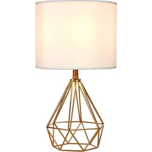 Modern Bedroom Bed Side Table Lamp with Lamp Shade for Living Room Loft Personal Office Coffee Tables Led Lights Decoration