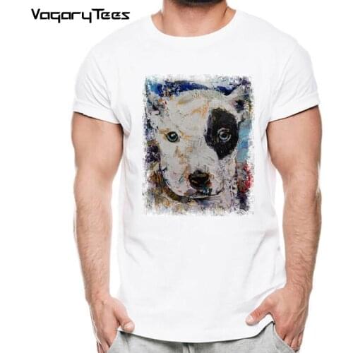 VagaryTees 2020 New Brand Mens Bull terrier Printed Summer T-Shirt Short Sleeve O-Neck Modal Hipster Tops Tees