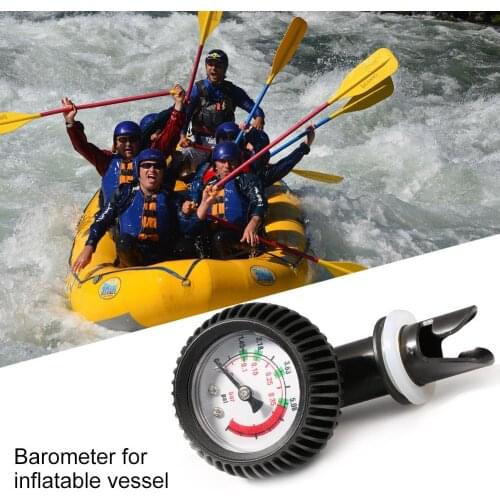VKTECH Air Pressure Gauge 5 PSI Air Thermometer Barometer Meter Pump Gas Testing Tools for Inflatable Boat Kayak Surfboard