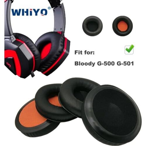 Replacement Ear Pads for Bloody G500 G501 G-500 G-501 G 500 G 501 Headset Parts Leather Earmuff Earphone Sleeve Cover