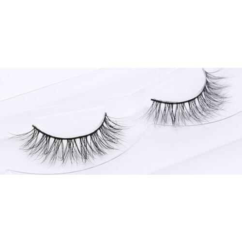 1 pair Mink hair Eyelashes Natural False Eyelashes Fake Eye Lashes Extension accessory Makeup tools
