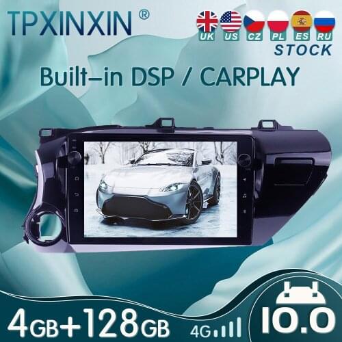 10.0 PX6 For Toyota Hilux 2016 - 2018 Android Car Stereo Car Radio with Screen Radio Player Car GPS Navigation Head Unit