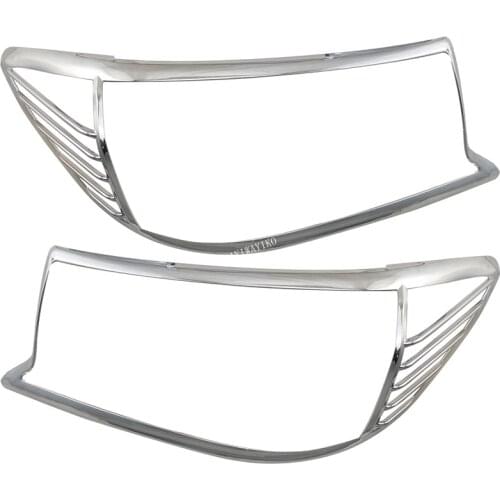 2008- 2009 2010 2011 For Toyota Fortuner Hilux SW4 ABS Head Light Lamp Cover Trim Frame Protector Sticker Car Styling Accessory