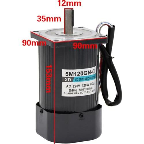 220 v ac motor single-phase pony up to 120 w miniature high-speed motor speed regulating motor motor and bracket