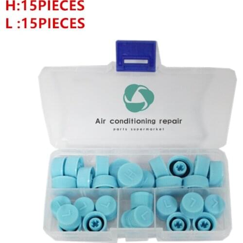 30pcs, CMS free software, H/L valve cover for high and low pressure pipeline air conditioning system, R134a refrigerant filling