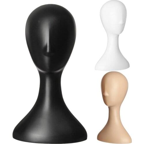 70% Hot Sell Pro Female Plastic Abstract Mannequin Manikin Head Model Wig Hair Display Stand