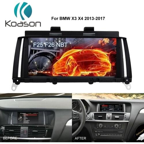 Koason PX6 Android 8.1 GPS Navigation for BMW X3 F25 X4 F26 2013-2017 NBT System car Audio Video WIFI BT USB Multimedia Player