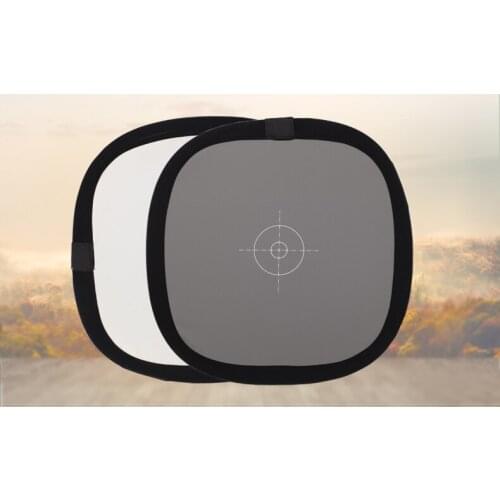 BIZOE 30cm Balance Folding Grey Card Double Face Camera reflector 18% Gray White