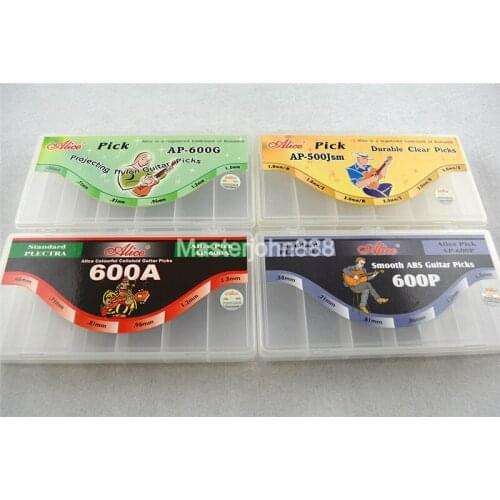 Alice Large Clear Transparent Plastic Guitar Picks Case Holder Guitar Accessories Box Jewelry Case Storage Container