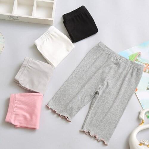 Girls' five-point pants summer thin childrens modal pants baby leggings big childrens pants
