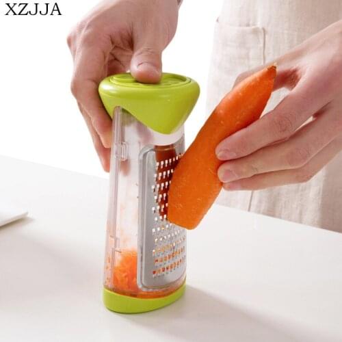XZJJA Creative Kitchen Vegetable Peeler Julienne Cutter Slicer Fruit Blade Zesters Carrot Butter Cheese Grater Kitchen Gadgets