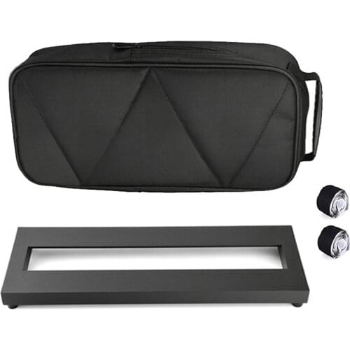 Guitar Effect Pedal Board Aluminum Alloy Pedalboard 15×4.9 Inch Small Size with Carrying Bag for Guitar Pedal guitar accessories